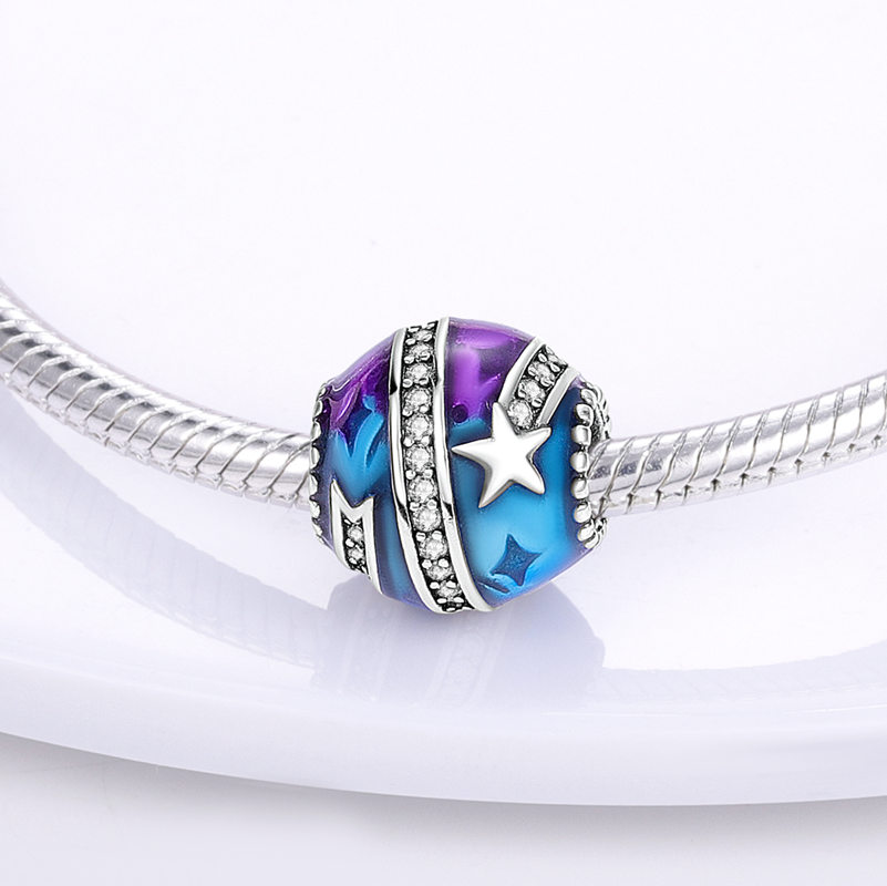 Argento 925 Fit Pandora Ciondoli originali Ciondolo fai da te Bracciali da donna Perline Libri di laurea Fascino Fascino di fiori da giardino e frutta