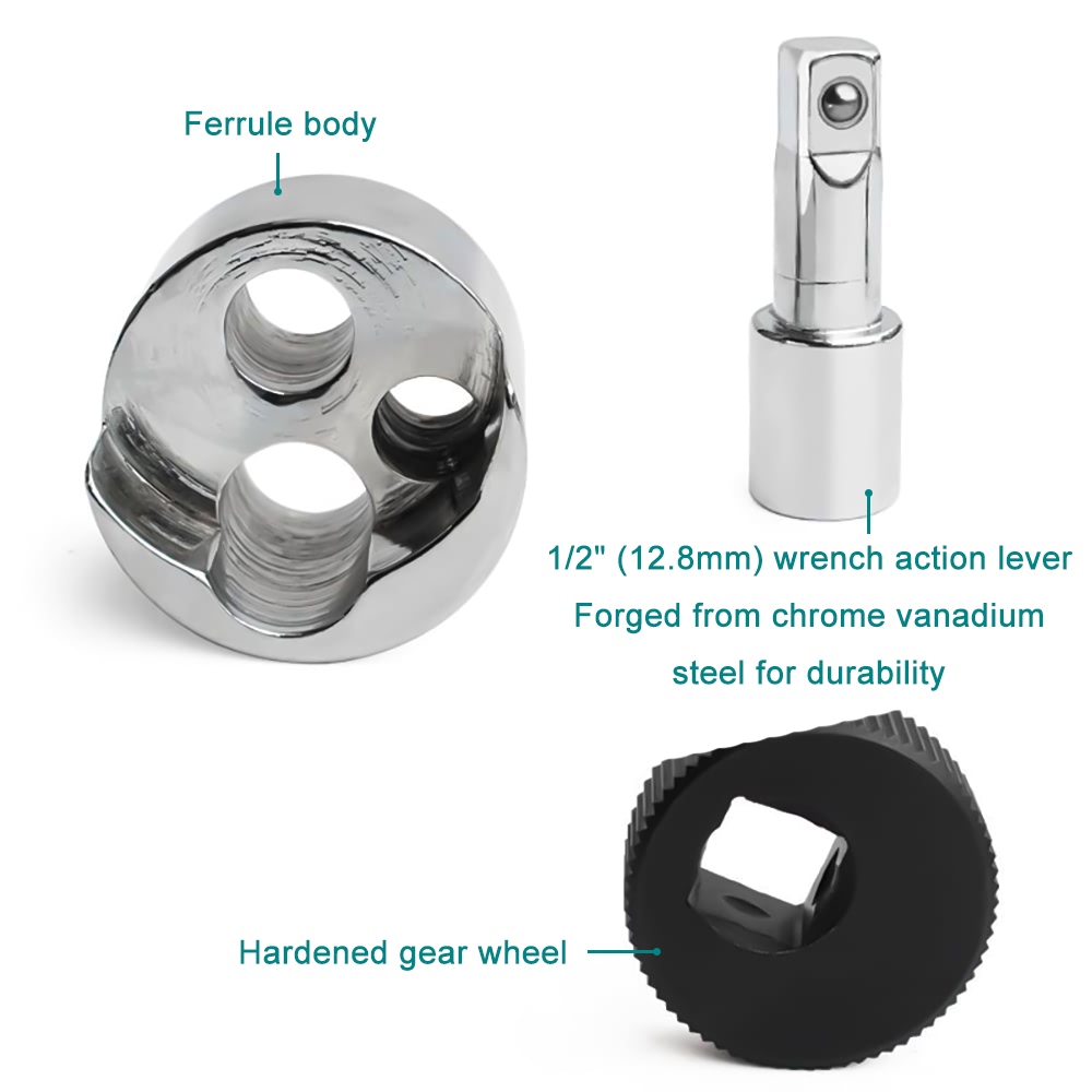 1/2-Zoll-Antriebsbolzen-Abzieher-Entferner, 1/4-Zoll- bis 3/4-Zoll-Bolzen-Lösen, Anziehen, 5-19 mm, Abzieher für gebrochenen Bolzen-Stift-Entferner für PKW-LKW