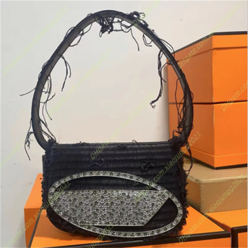 高級デザイナー女性 1DR バッグイブニングバッグカラフルなクロスボディショルダーバッグ財布ファッションレディースホーボーダイヤモンドハンドバッグユニークなストラップトート財布