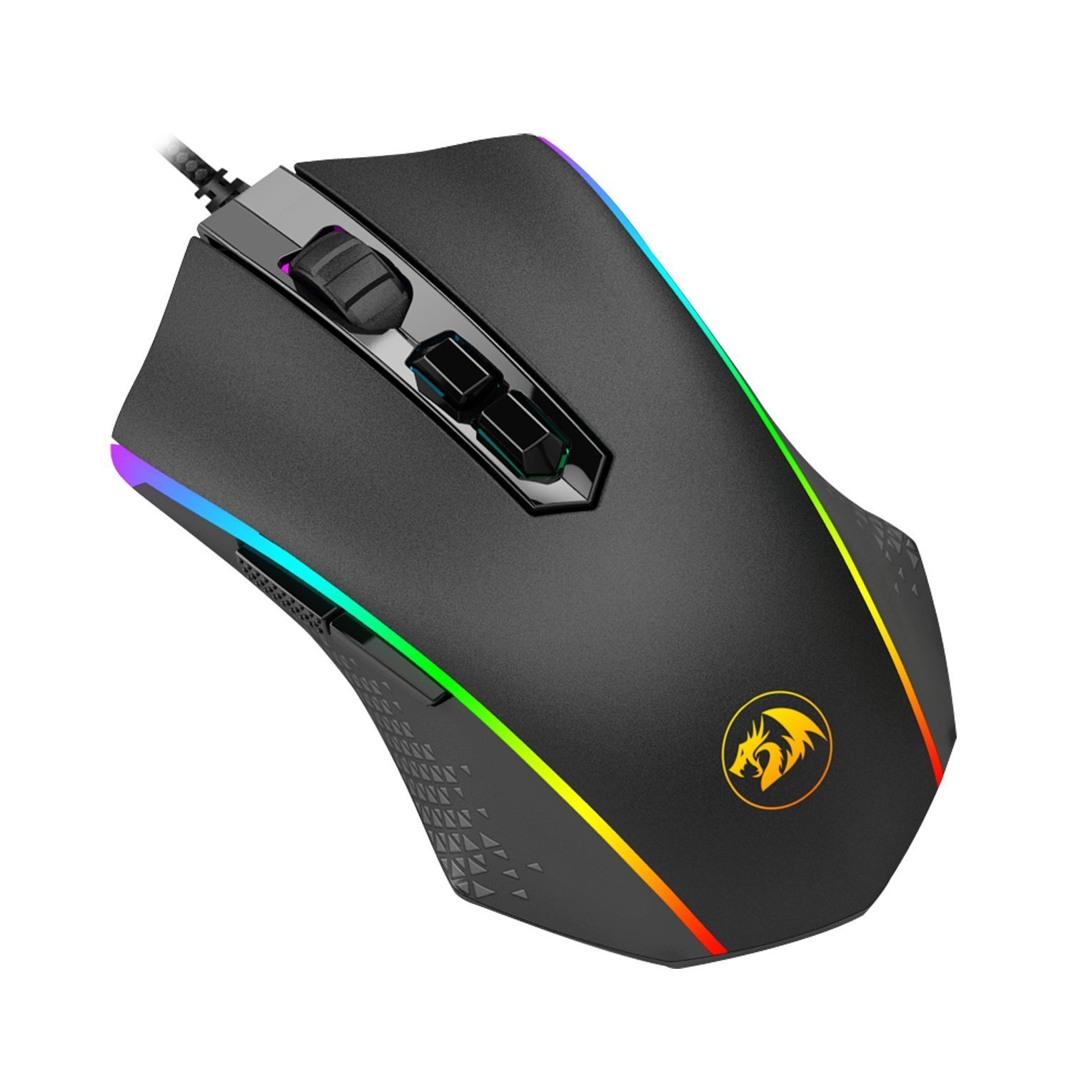 n M710 Gaming Mouse High-Precision Programmable RGB Backlight Modes Tuning Weights 10000 DPI for PC Laptop Mouse Gamer