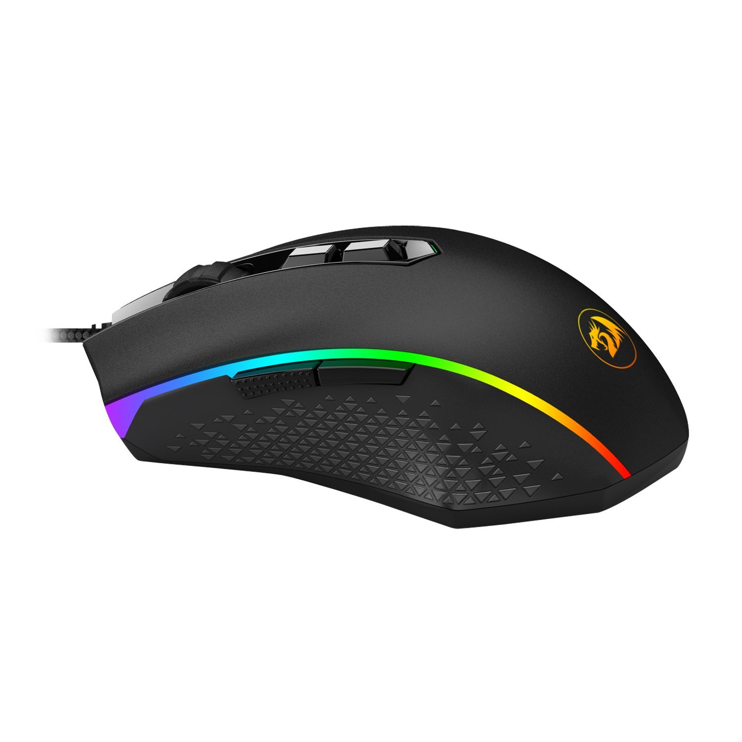 N M710 Gaming Mouse Högprecisionsprogrammerbar RGB Backlight-lägen Stämningsvikter 10000 DPI För PC-bärbar datormusspelare