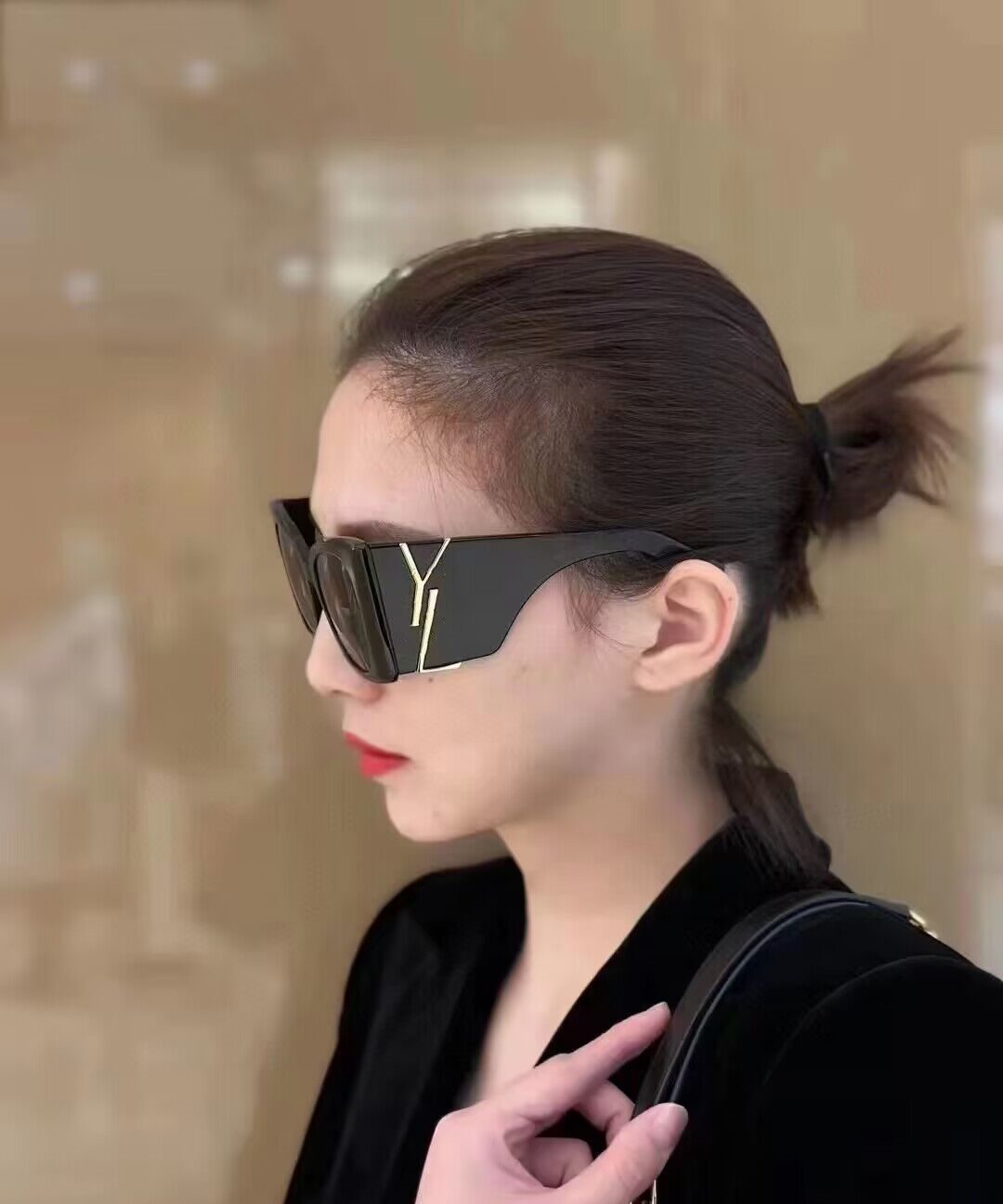 نظارات شمسية عصرية فاخرة للنساء بتصميم صيفي مضاد للأشعة فوق البنفسجية لوحة ريترو مربعة بإطار كامل صندوق عشوائي