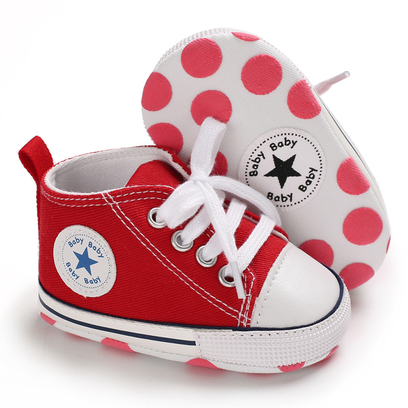 Spring Autumn First Walkers Canvas Baby Shoes Baby Girls Boys First Walkers Sneakers scarpe cuccioli neonati