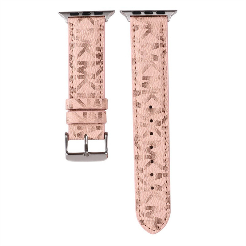 Designer för Apple Watch Strap Fashion Strap 38 mm 40 mm 41 mm 42 mm 44 mm 45 mm Spring Tide Apple Watch Leather Strap Iwatch1234567