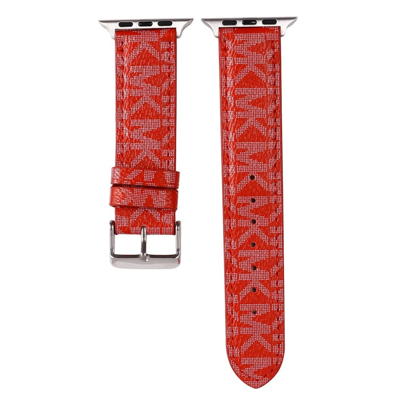 Designer för Apple Watch Strap Fashion Strap 38 mm 40 mm 41 mm 42 mm 44 mm 45 mm Spring Tide Apple Watch Leather Strap Iwatch1234567