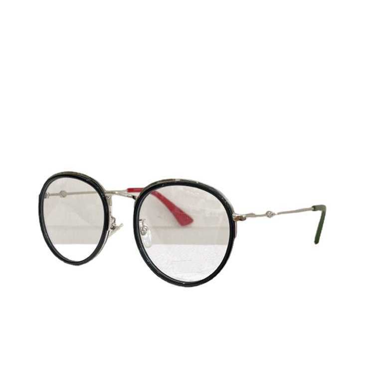 2024 Fashion Off Designer di lusso Nuovi occhiali da sole da uomo e da donna Off Family Classic Round Business Matching Lens Flat Lens Frame lo stesso tipo di occhiali 0126