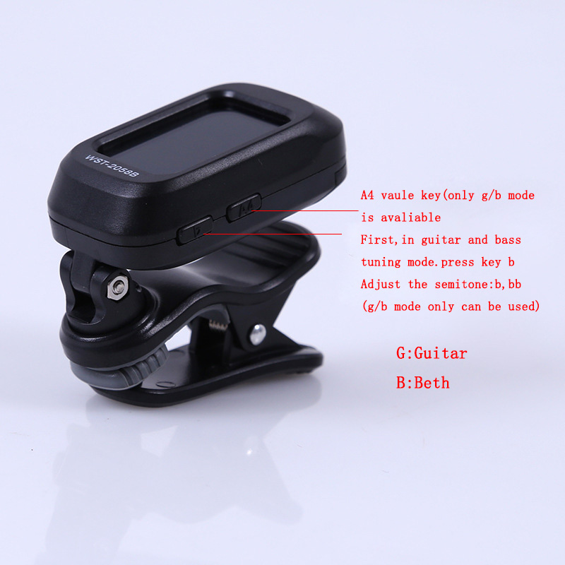 Folk Acoustic Guitar Tuner Violin Ukulele Bass Electronic Tuning Tuner Stringed Musical Instrument Accessories Guitar Bass Tuner