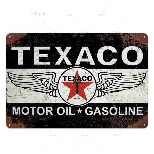 Vintage Mobil Oil Tin Sign Mobilgas Metal Sign Decor Plaque Wall Decor Man Cave Decor Pub Home Decoration Dad Garage Plate Painting Personalized Art Decor 30X20CM w01