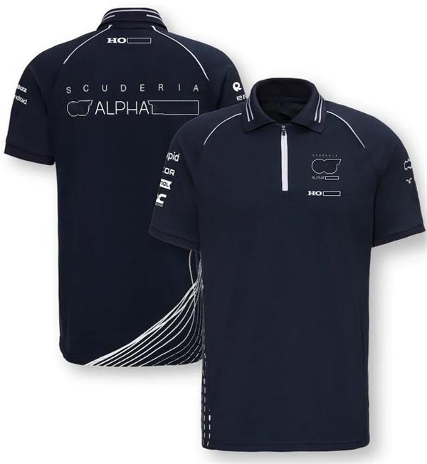 F1 Team Polo Jersey Summer Racing Polo Shirt Paren dezelfde stijlaanpassing