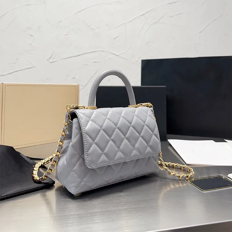 Designer Bags Luxury Handbags Gold Chains Purse Shoulder Bag For Women Lady Portable Tote Handbags Caviar Cowhide Purse Women Fash239W