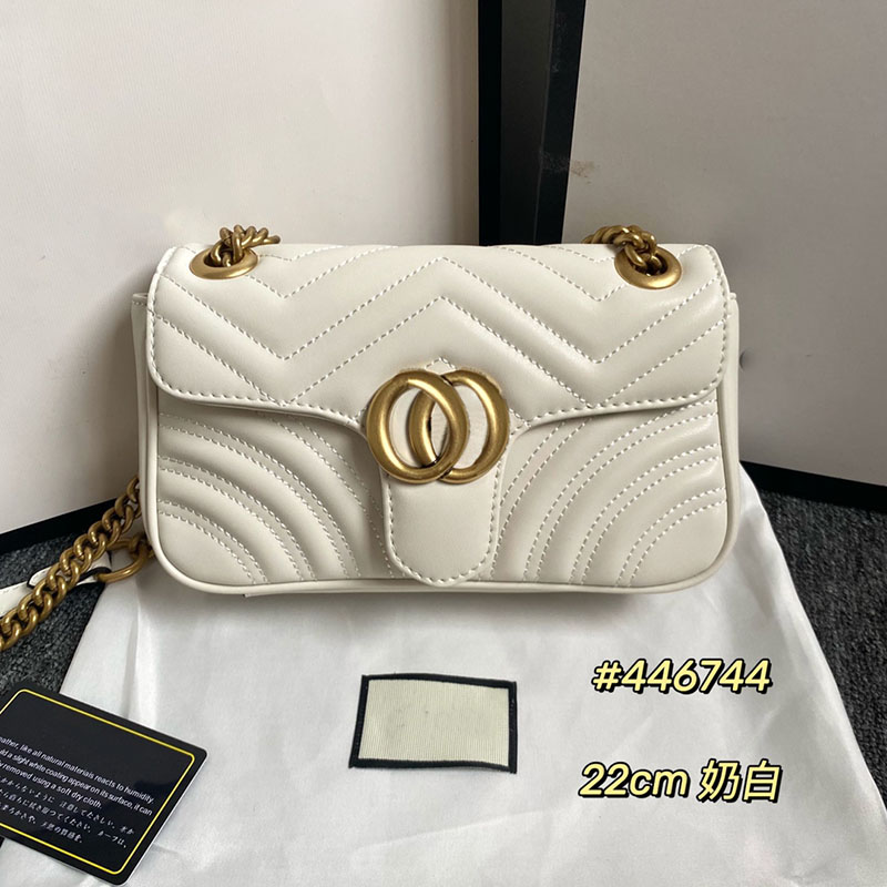 Marmont Luxury Bags Womens Bags 이탈리아 패션 브랜드 크기 22x6x13cm 모델 446744