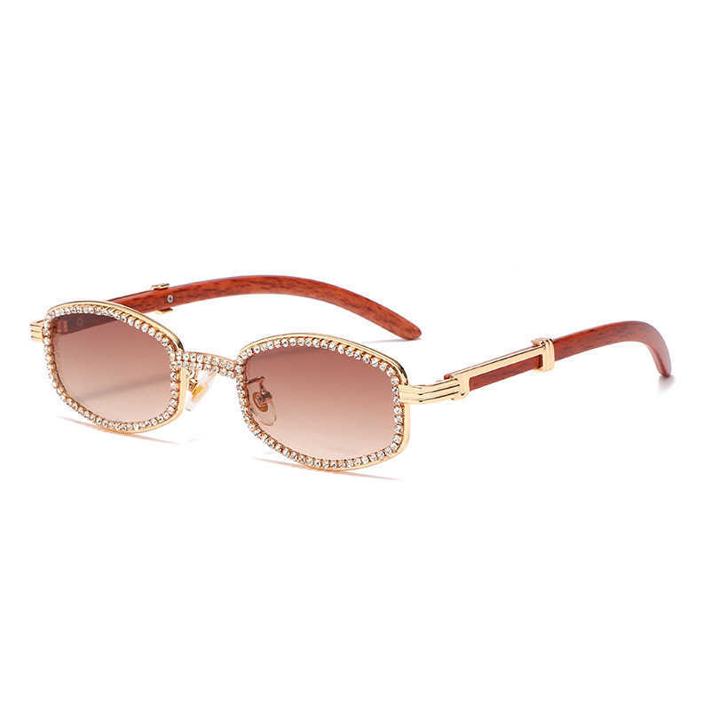 2024 fashion OFF Luxury Designer New Men's and Women's Sunglasses Off exquisite hand chain flat net red round frame personalized wood grain mirror leg