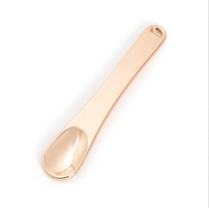 Zinklegering Gouden Lepel Spice Poeder Schop Dabber Dab Scoop Roken Accessoires Tool Voor Snuff Snuiven Sniffer Olie