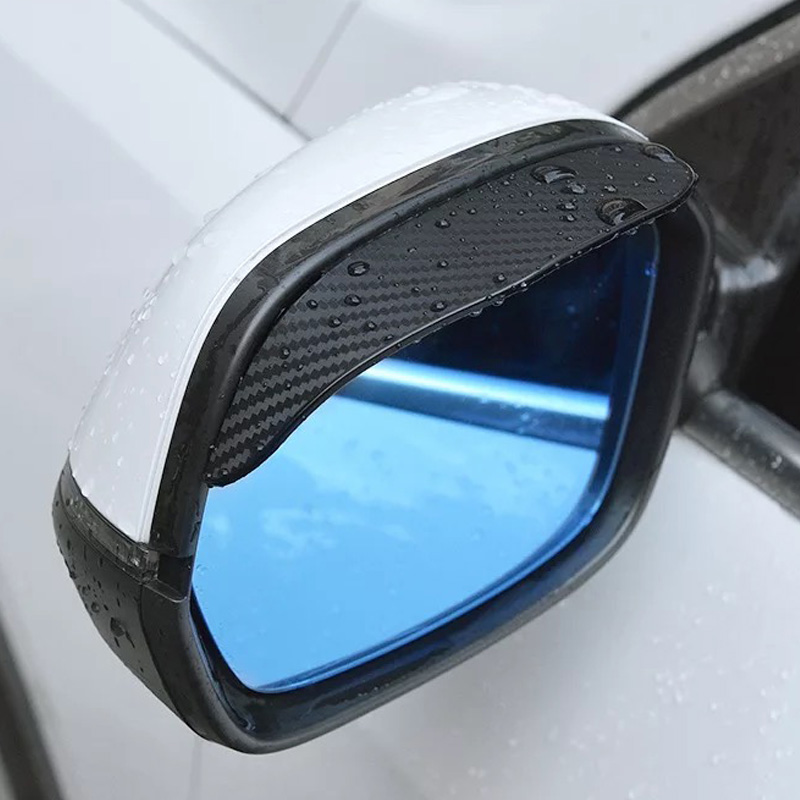 2 pezzi offerte di pneumatici ricambi auto universali trasparenti neri protezione specchietto retrovisore specchietto retrovisore auto sopracciglio copertura da neve