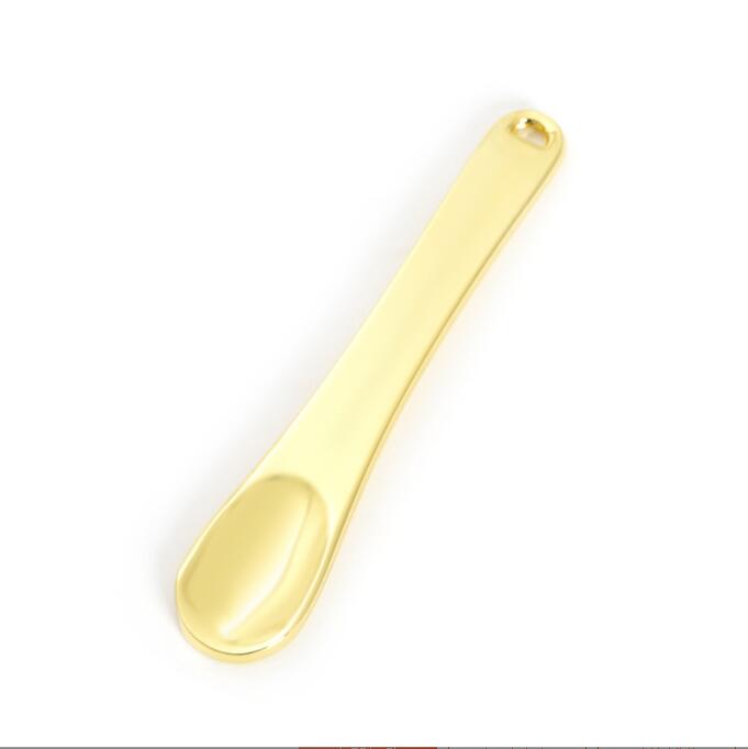 Zinc Alloy Gold Spoon Spice Powder Shovel Dabber Dab Scoop Smoking Accessories Tool For Snuff Snorter Sniffer Oil