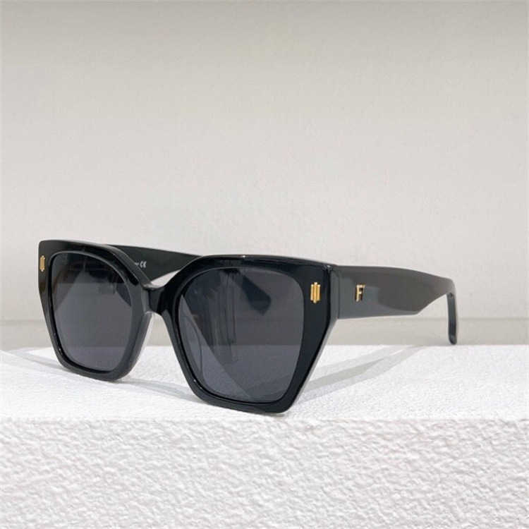 2024 Nouveau 10% de réduction sur le concepteur de luxe Nouveaux lunettes de soleil pour hommes et femmes 20% de réduction F Jiafeng Ins Classic Panel Square résistant 22 ans