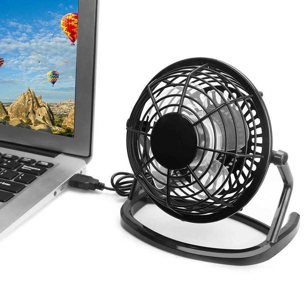 Electric Fans New 360 Degree Rotatable Mini USB Air Cooler Mute Portable Desk Cooling For Home Office Dormitory Outdoor PC