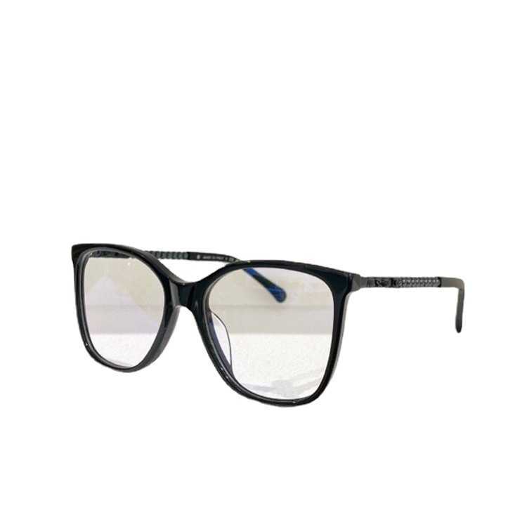 Lunettes de soleil designer 10% de réduction sur le concepteur de luxe Nouveau homme et lunettes de soleil pour hommes et femmes sur le même objectif plat à visage unie, peuvent être équipés d'un cadre de verres de jambe de perle CH3441