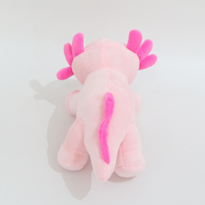 Manufacturers wholesale 26cm pink axolotl salamander plush toys cartoon film and television games peripheral dolls children's gifts