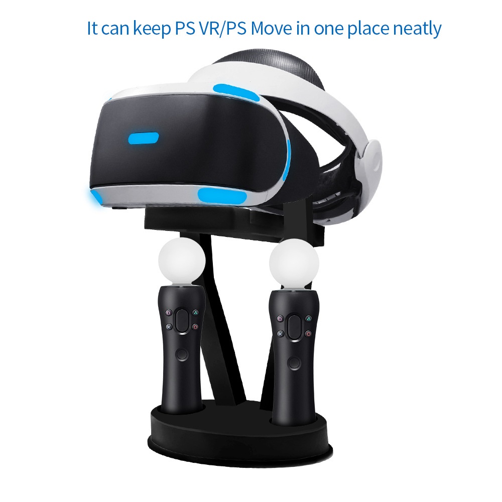 Laddningsstation lagringsstativ för PSVR2 2: a generationen PlayStation PS4 PS5 VR Showcase Oculus Quest 2 PS Move Headset Controller Multifunction Holder