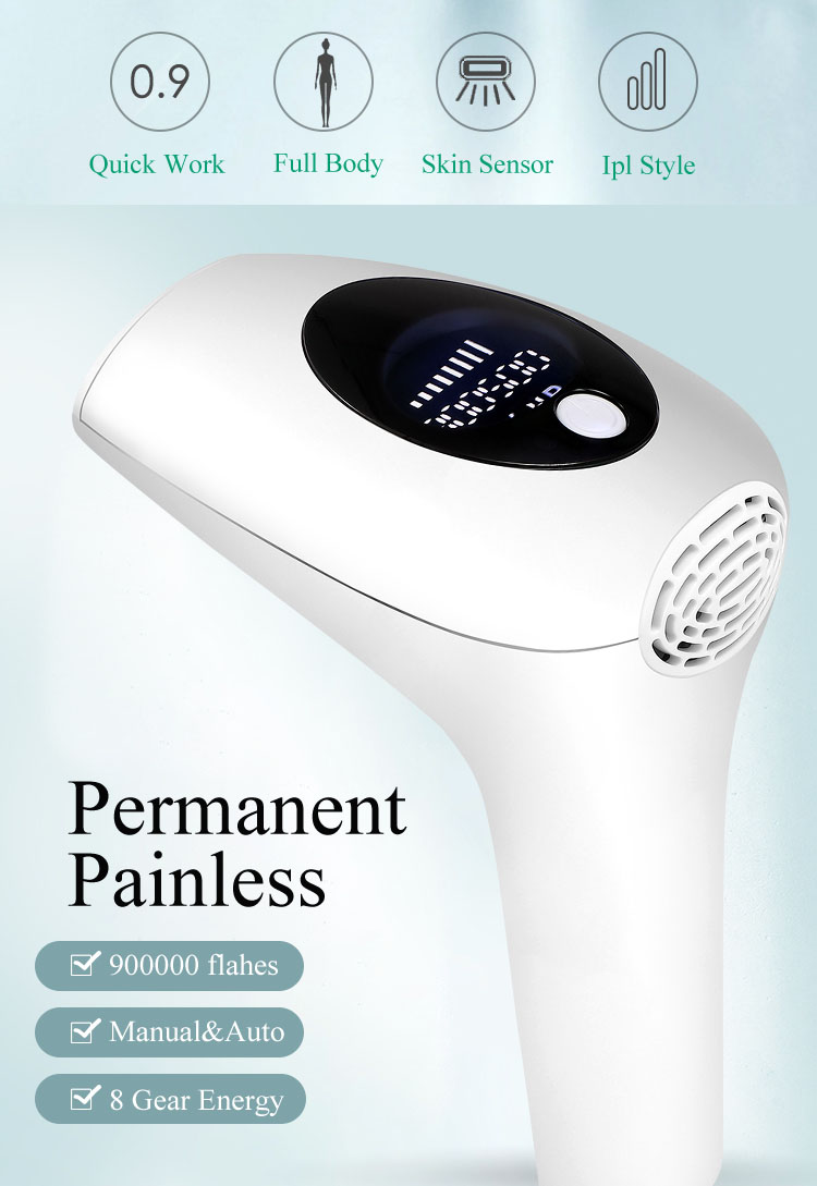 Beauty Items Handheld Mini Portable Latest painless epilator laser hair remover digitaldisplay automatic ice cool hair removal