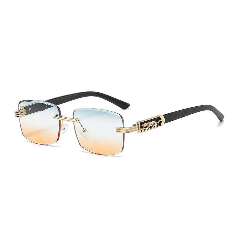 Lunettes de soleil à la mode de haute qualité 10% de réduction sur les lunettes de soleil de nouvelle créatrice de luxe pour hommes et femmes 20% sur la tête de léopard de grain de bois