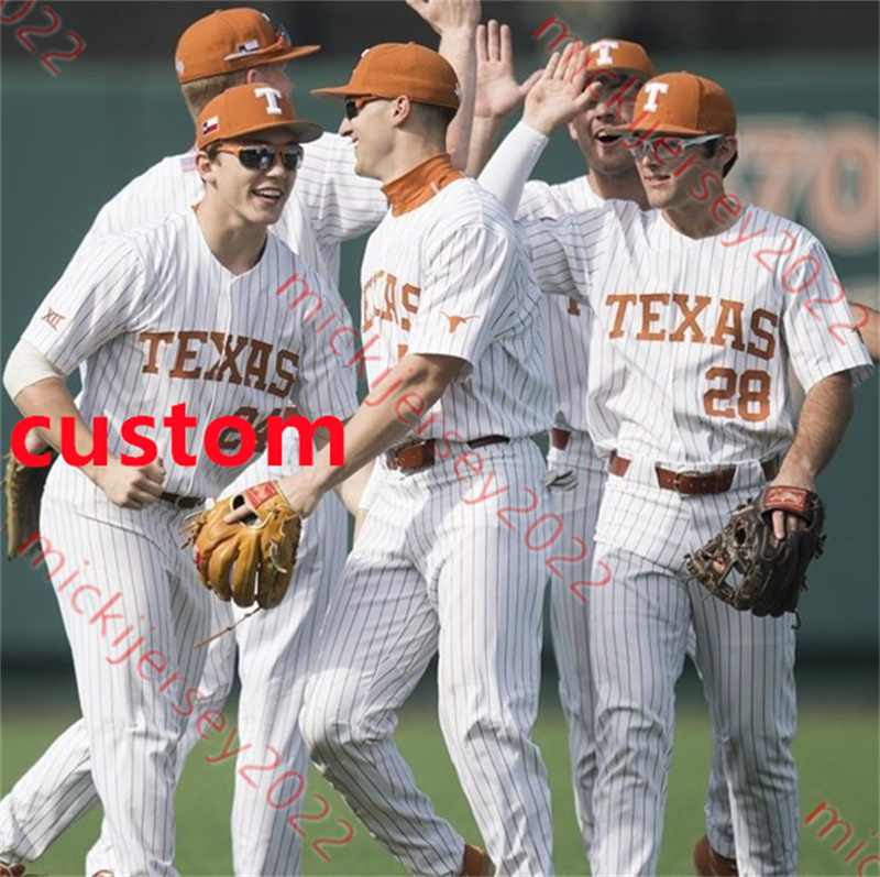 Stitched Texas Longhorns Baseball Jersey Brandon Belt Roger Clemens Huston Street Taylor Jungmann Kody Clemens Austin Todd Eric Kennedy Custom Mens Texas Jerseys