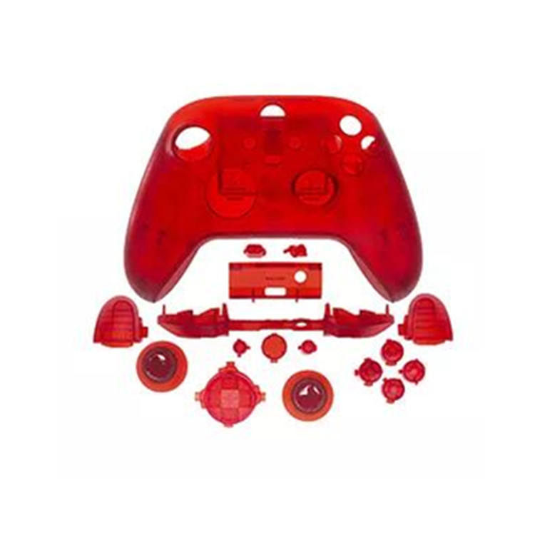 Design più alla moda Vendita superiore Installazione semplice Parti di gioco Accessori controller Xbox Series X Guscio anteriore e posteriore trasparente