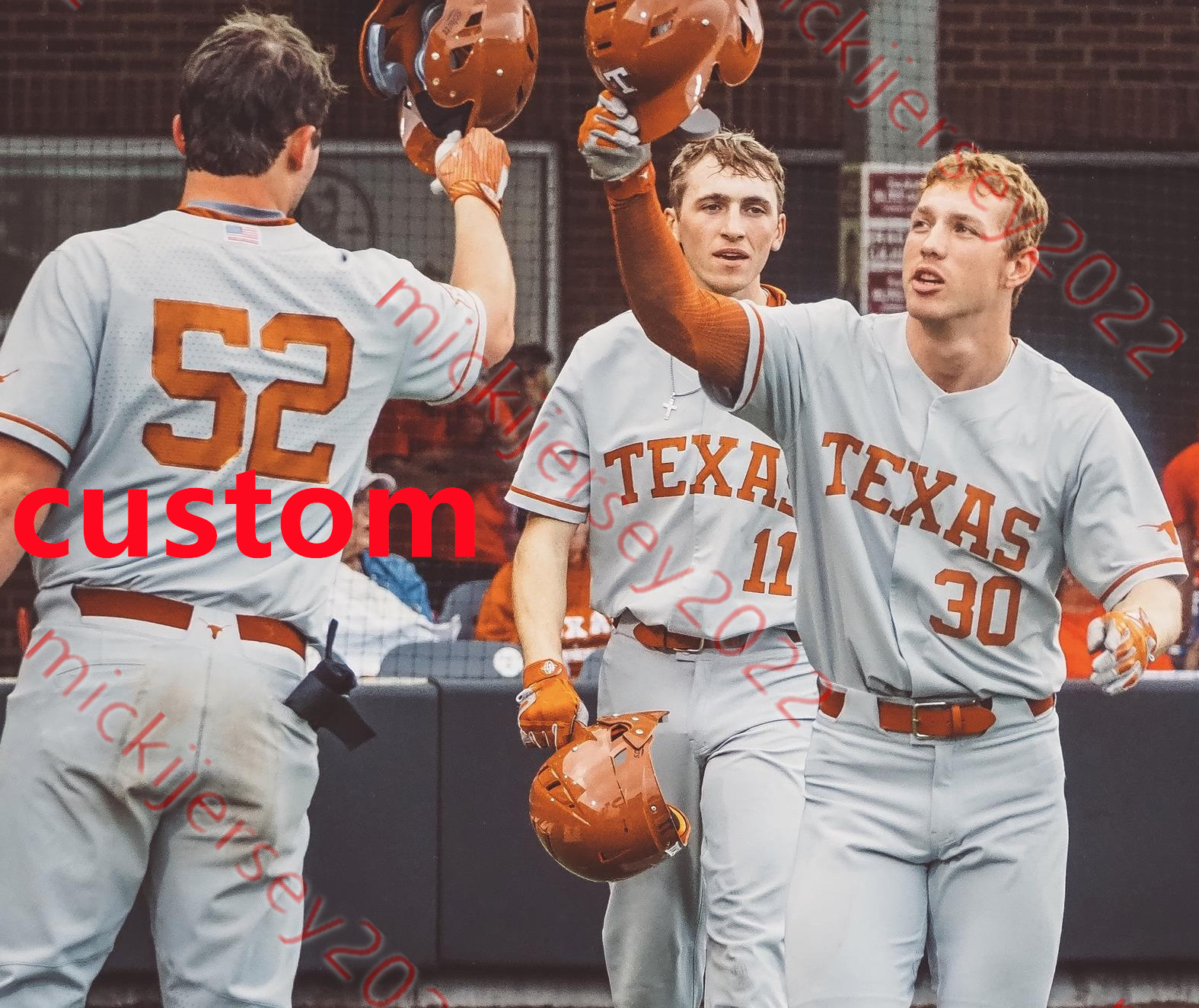 Stitched Texas Longhorns Baseball Jersey Brandon Belt Roger Clemens Huston Street Taylor Jungmann Kody Clemens Austin Todd Eric Kennedy Custom Mens Texas Jerseys