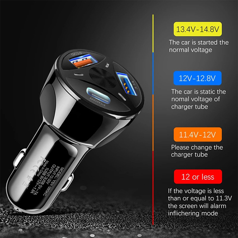 PD 20W CAR USB Charger 3.1A быстрое зарядка QC 3.0 Быстрое зарядное устройство Зарядные устройства для мобильного устройства