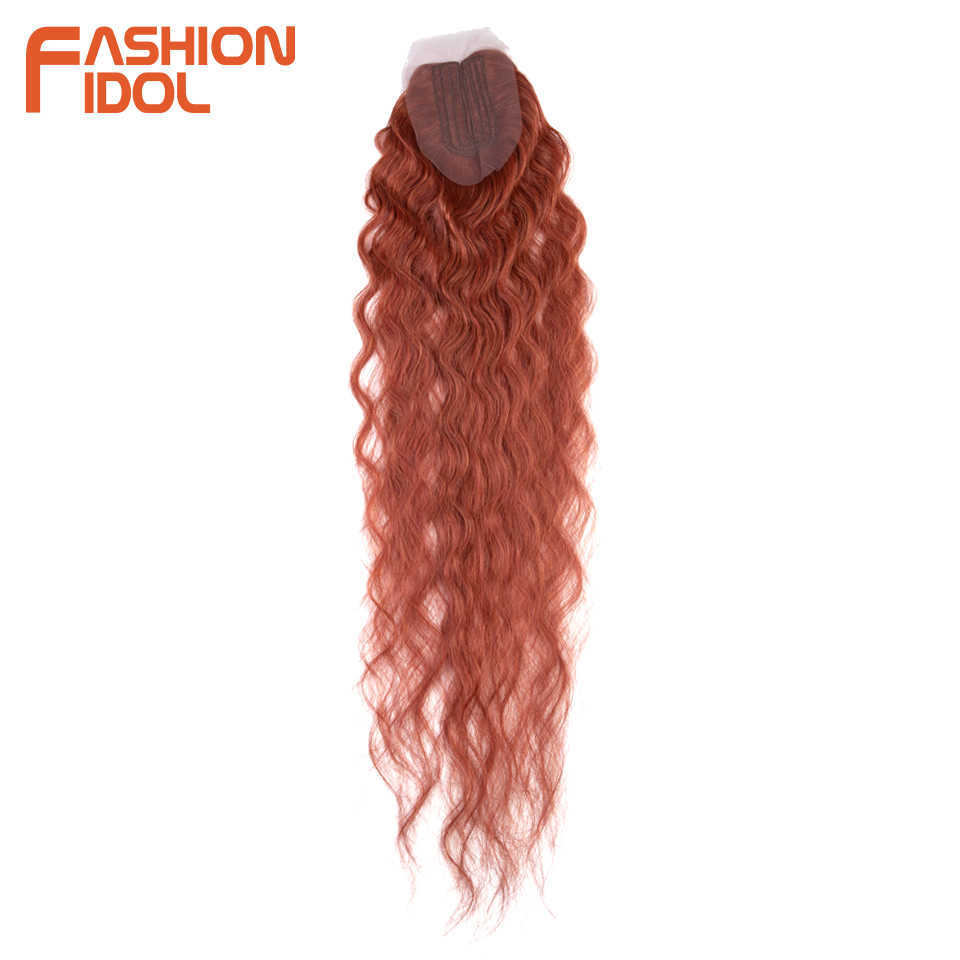 Synthetic Wigs Fashion Idol Body Wave Hair Bundles with Closure Synthetic Weft 36 Inches /pack 320g Ombre Blonde Weaving 230227