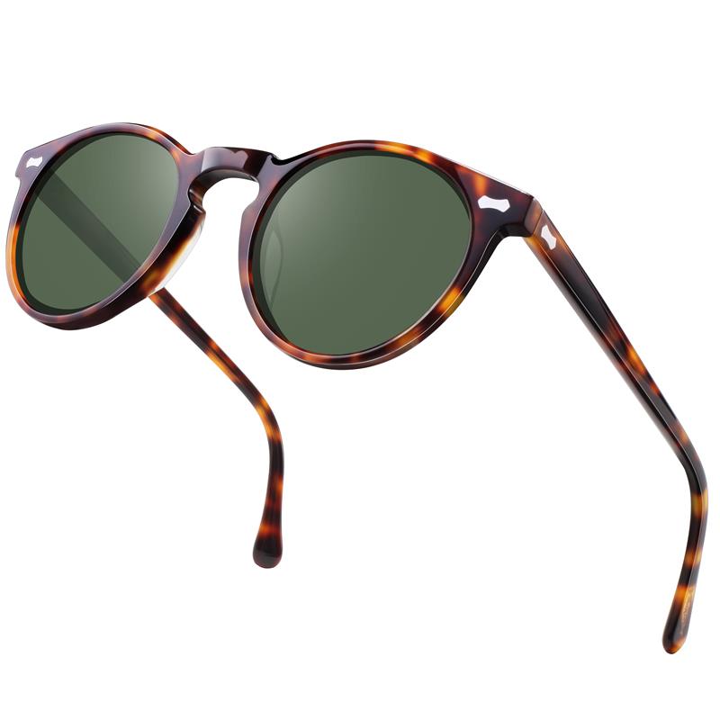 Polariserade solglasögon kvinnor Carfia 5288 ovala designer solglasögon för män UV 400 skydd acatate hartsglasögon 5 färger med ruta 267v
