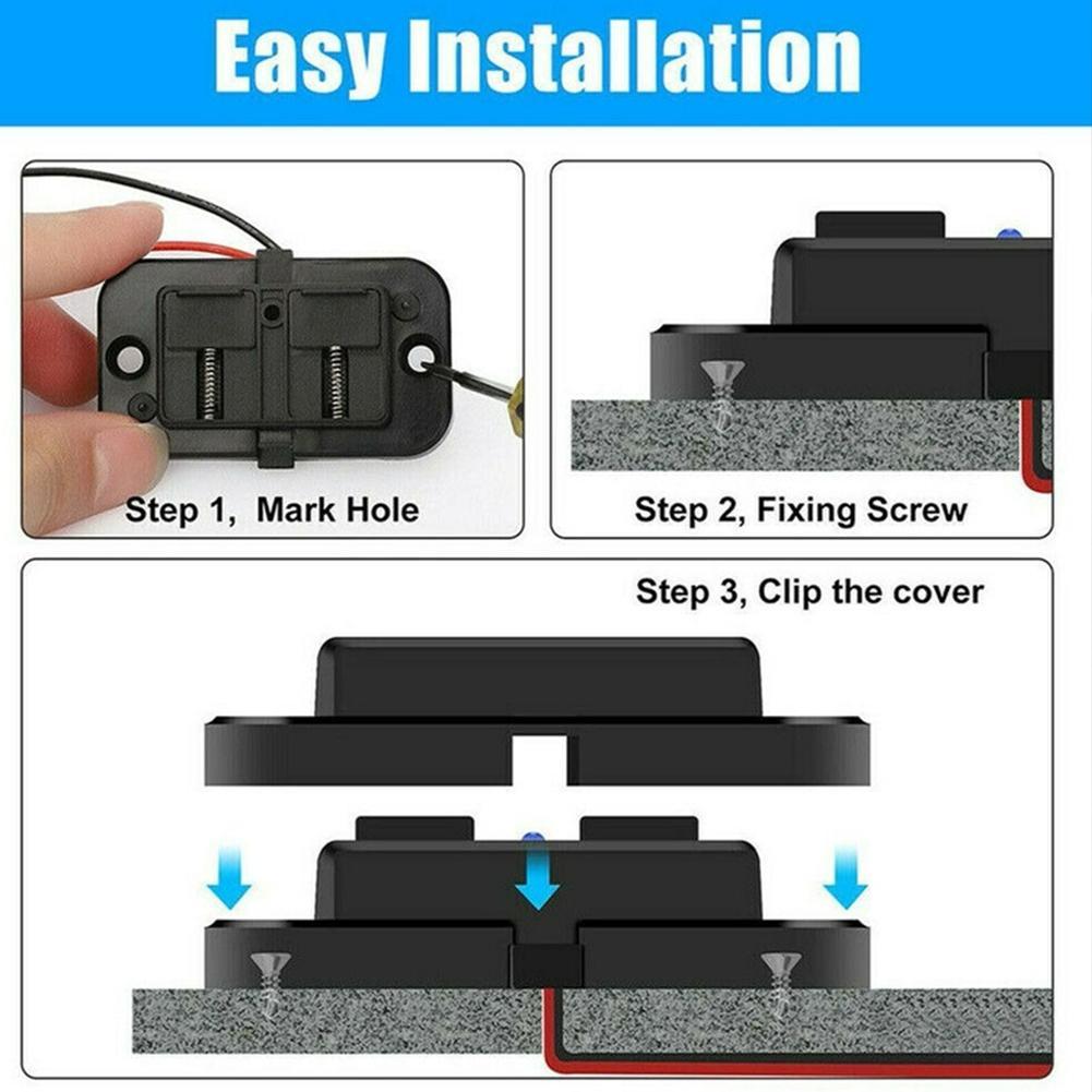 Novo soquete de carregador de carro USB duplo 4.8a 3.1a 12v/24V Adaptador de carregador de motocicletas Adaptador de automóvel ATV ATV BOOT CAR RV Adaptador de energia do soquete