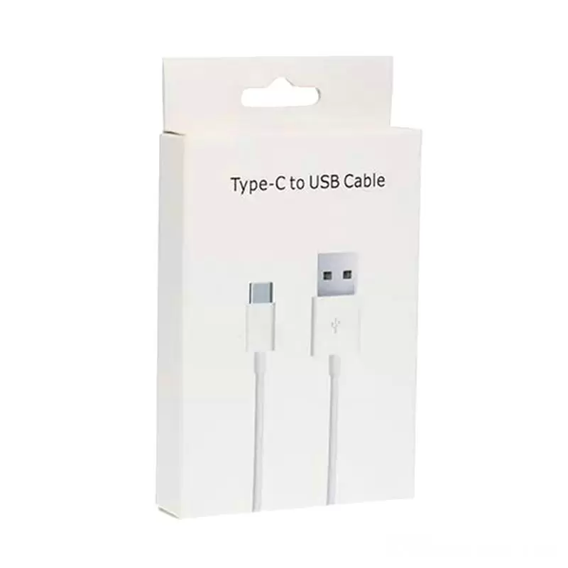 Cable USB tipo C Cables de fecha de carga rápida micro USB Cable de carga tipo C para NOTA 20 NOTA 10 S23 Teléfono celular con caja al por menor