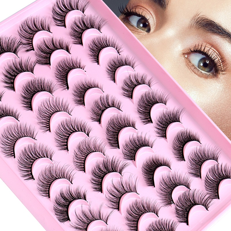Natural False Eyelashes Mix Style Lash Extensions Soft Fluffy Light Weight Cruelty Free Faux 3d Mink Lashes Makeup