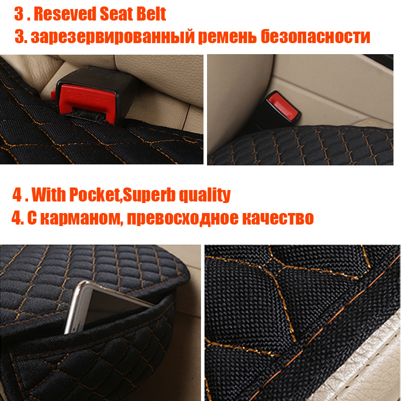 Nueva funda de lino para asiento de coche, cojín de tela de lino para parte delantera y trasera, alfombrilla protectora transpirable de verano, accesorios universales para vehículos