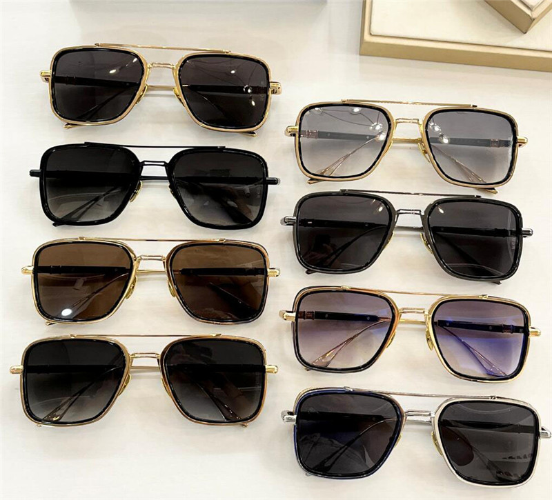 Ny modedesign fyrkantiga solglasögon för män EPXL08 utsökt metallbåge enkel och generös stil mångsidiga utomhus uv400 skyddsglasögon