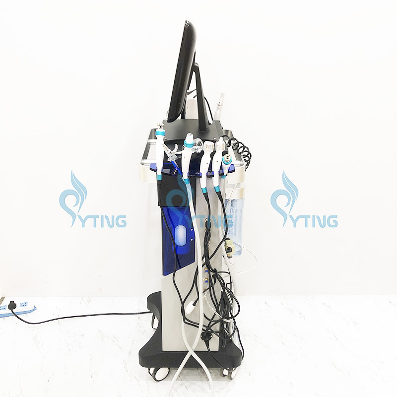 14 in 1 Hydra Dermabrasion Machine Oxygen Facial Care Hydro Microdermabrasion Facial Peeling BIO Face Lift Ultrasonic Deep Cleaning Machine