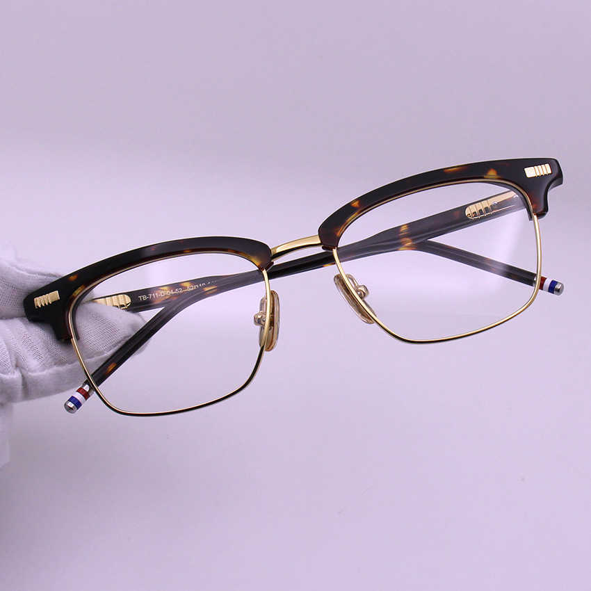 2024 Nuova alta qualità 10% SCONTO DESIGNO DI LUSSO Nuovi occhiali da sole maschile e donne dal 20% di sconto su occhiali miopia tb711 box frame miopia moda coreano lente