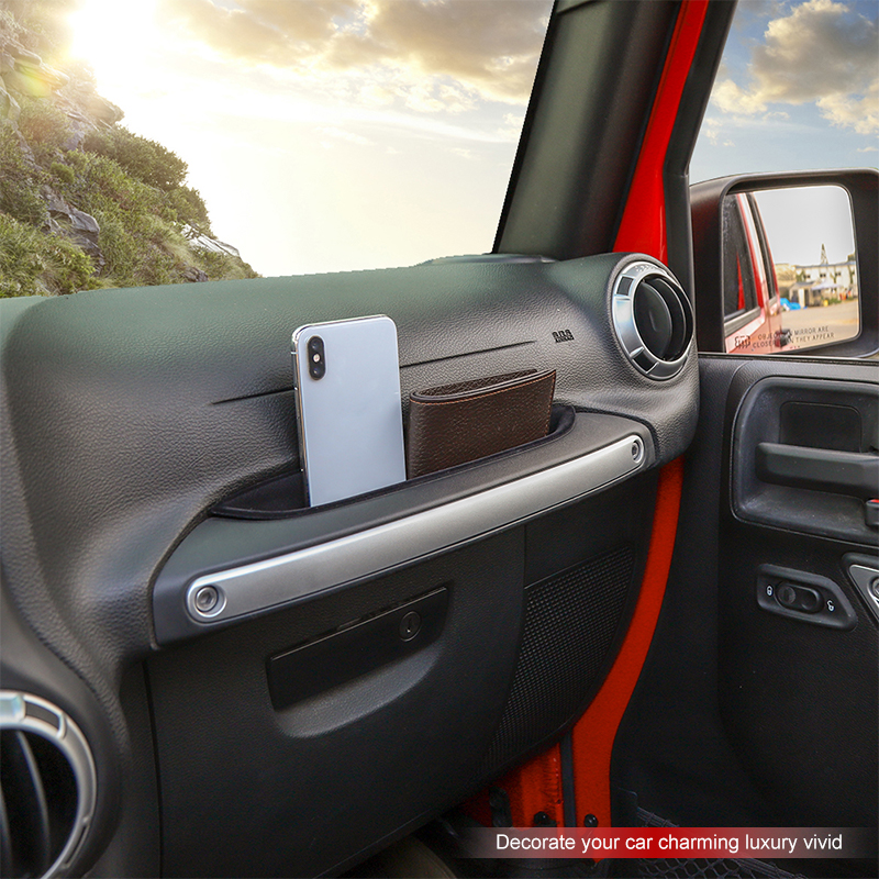 Boîte de rangement de garniture intérieure ABS de voiture, pour véhicules Jeep Wrangler JK 2011 – 2017