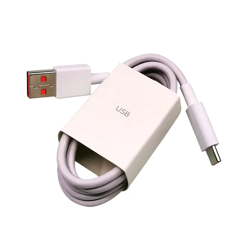 1M 66W 6A Super Dart Charger Cables Snabb USB Type C Type-C laddningsdatasladd för mobiltelefoner Huawei Mate50 40 Pro P40