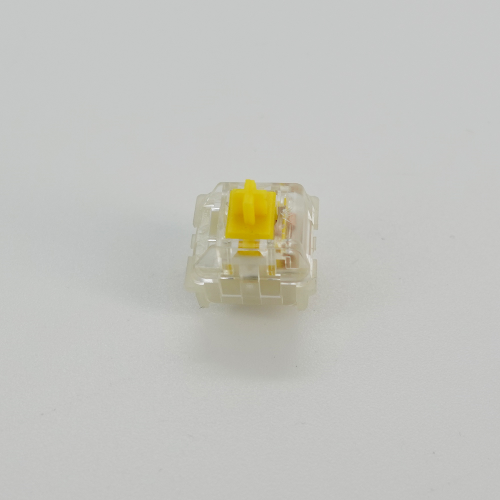 KTT Switch Switches Amarelo Milky Linear 3pin compatível com teclado mecânico Gaming RGB SMD Cherry DIY Custom com MX Switchs