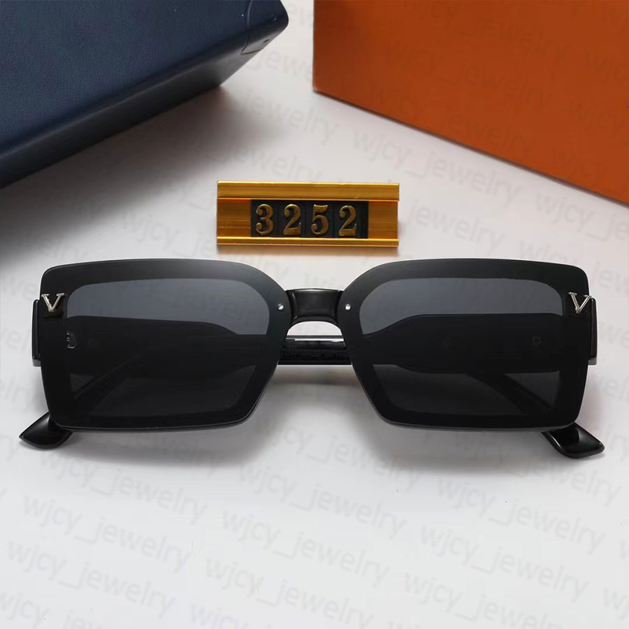 Auto-Sonnenbrille, Designer-Sonnenbrille, polarisierte Buchstaben, rechteckig, für Damen und Herren, Vollformat-Brille, Adumbral 4 Option216B