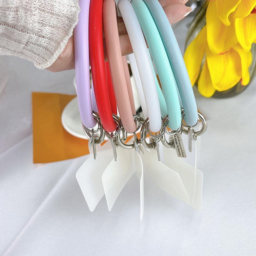 INS Trendy Soft Silicone Mobile Phone Women Girls Cellphone Strap Anti-Lost Lanyard Hanging Cord Jewelry Bracelet Keychain