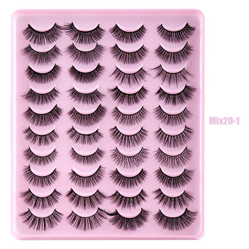 Natural False Eyelashes Mix Style Lash Extensions Soft Fluffy Light Weight Cruelty Free Faux 3d Mink Lashes Makeup