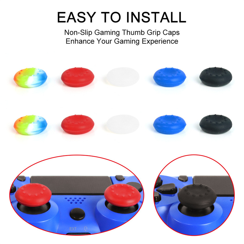 New Soft Skid-Proof Silicone Thumbsticks cap Thumb stick caps Joystick covers Grips cover for PS3/PS4/XBOX ONE/XBOX 360 Controllers
