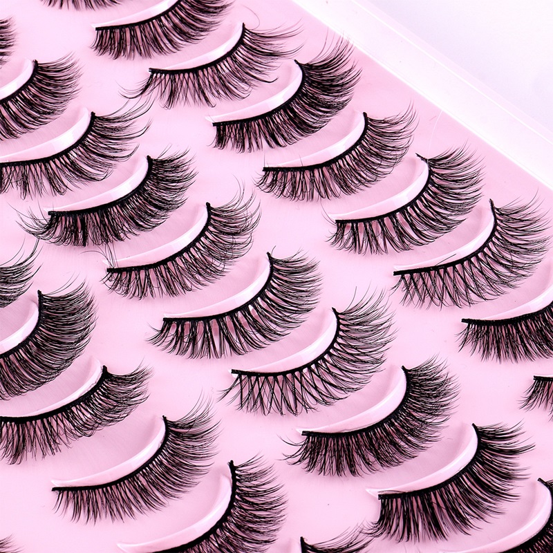 Natural False Eyelashes Mix Style Lash Extensions Soft Fluffy Light Weight Cruelty Free Faux 3d Mink Lashes Makeup