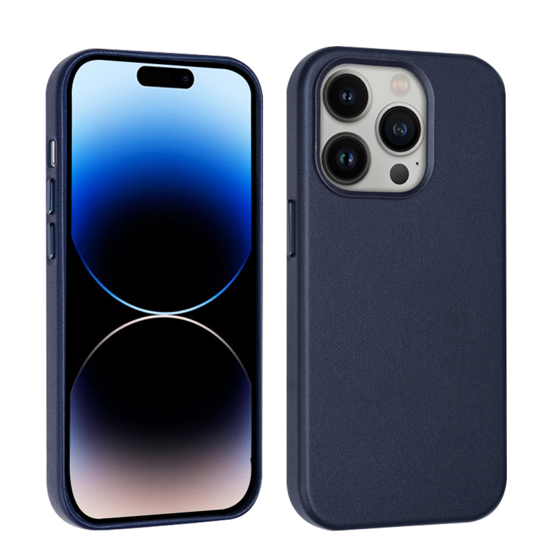 Capa de telefone de couro genuíno magnético para iPhone 14 Pro Max Durável Proteção Full Protective Manter Broca Mold Back Capa traseira à prova de choques Suporte sem fio Carregamento sem fio