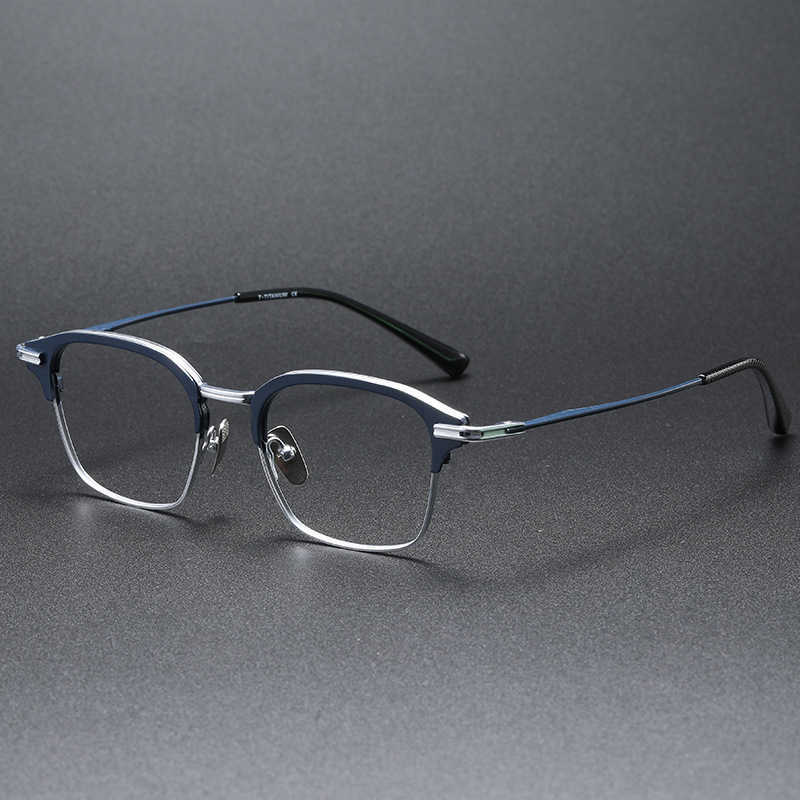 2024 10% di sconto sul designer di lusso Nuovi occhiali da sole da uomo e donna dal 20% di sconto sugli occhiali di Guo Fucheng Dita142 Big Face Box Film Insider Business Lens Frame Pure Titanium Male Male