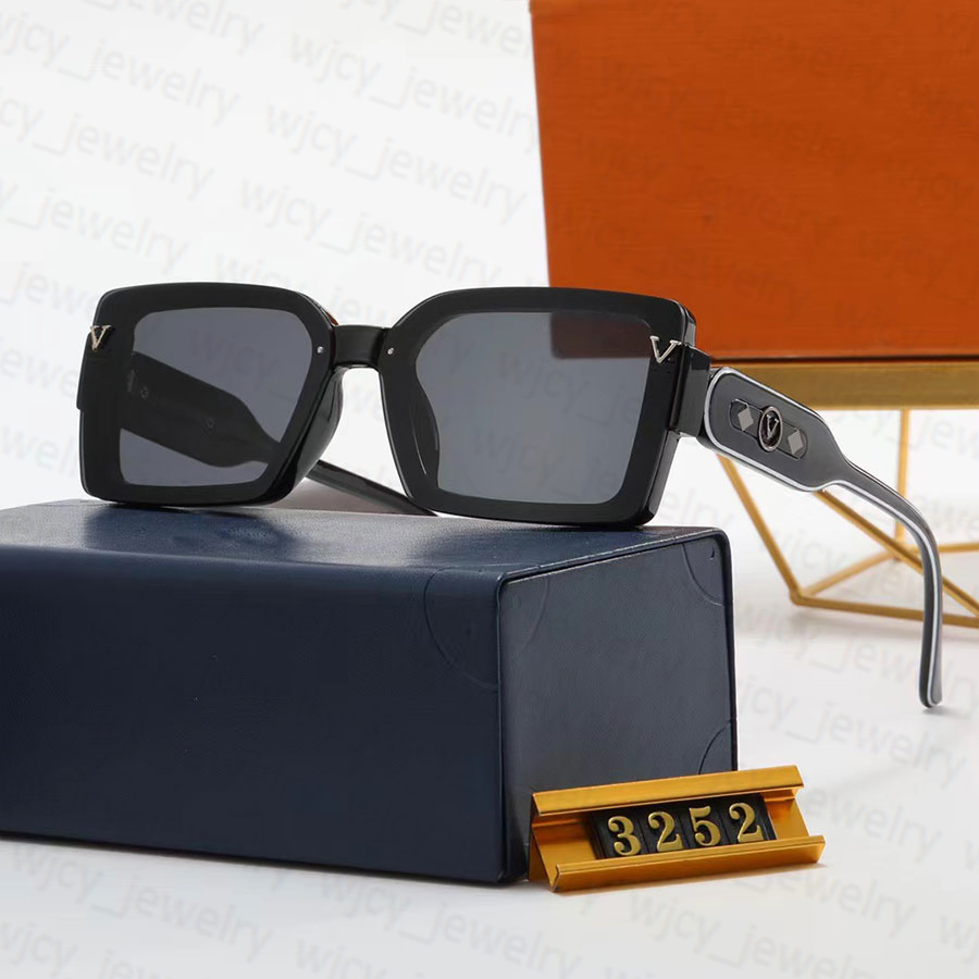 Auto-Sonnenbrille, Designer-Sonnenbrille, polarisierte Buchstaben, rechteckig, für Damen und Herren, Vollformat-Brille, Adumbral 4 Option216B